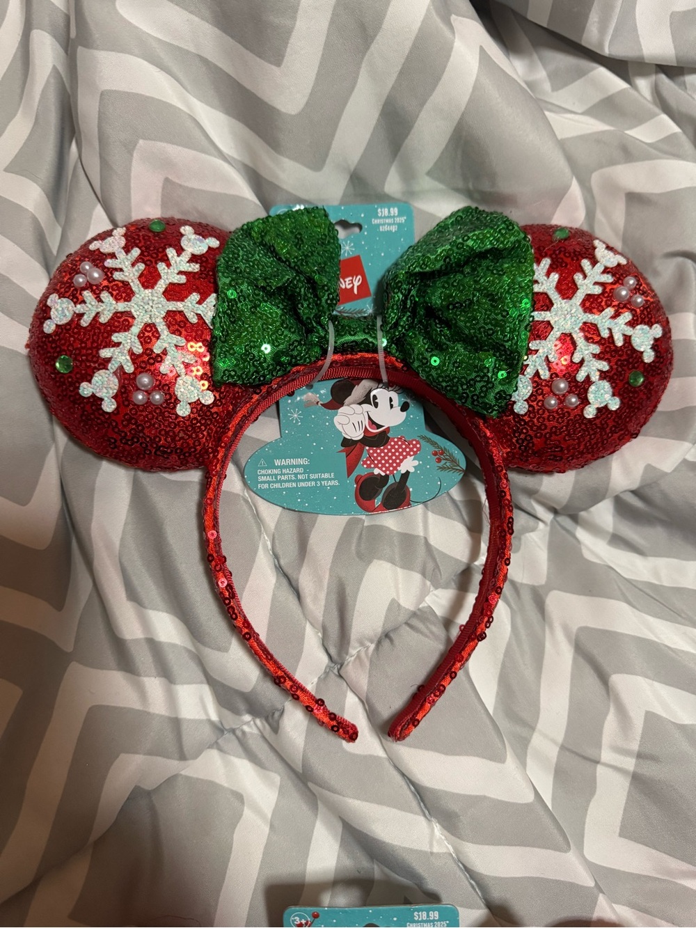 Christmas Minnie Mouse ears